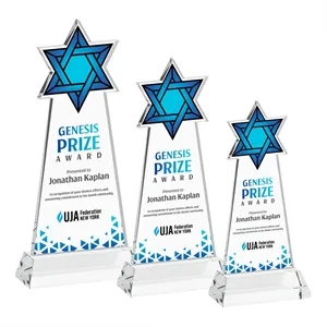 Star of David VividPrint™ Award on Hartford Base - Clear