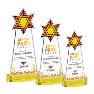 Star of David VividPrint™ Award on Alberton Base - Gold