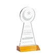 Crescent & Star Award - Amber | https://www.bestnamebadges.com