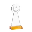 Crescent & Star Award - Amber | https://www.bestnamebadges.com