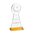 Crescent & Star Award - Amber | https://www.bestnamebadges.com