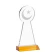Crescent & Star Award - Amber | https://www.bestnamebadges.com