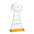 Crescent & Star Award - Amber | https://www.bestnamebadges.com