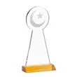 Crescent & Star Award - Amber | https://www.bestnamebadges.com