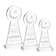Crescent & Star Award - Clear | https://www.bestnamebadges.com