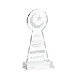 Crescent & Star Award - Clear | https://www.bestnamebadges.com