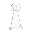 Crescent & Star Award - Clear | https://www.bestnamebadges.com