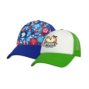 Classic 5 Panel Foam Trucker Hat With Mesh Back