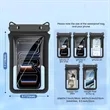 Dual Pocket Waterproof Phone Pouch Touch Screen Case | https://www.bestnamebadges.com