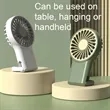 2 In 1 Portable Handheld Mini Fan With Carabiner | https://www.bestnamebadges.com