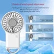 2 In 1 Portable Handheld Mini Fan With Carabiner | https://www.bestnamebadges.com