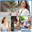 2 In 1 Portable Handheld Mini Fan With Carabiner | https://www.bestnamebadges.com
