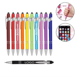 2 In 1 Stylus Ballpoint Touchscreen 0.5mm Black Ink Gift