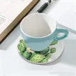 Custom Full Color Ceramic Absorbent Drink Coaster 4 inch Cup | https://www.bestnamebadges.com