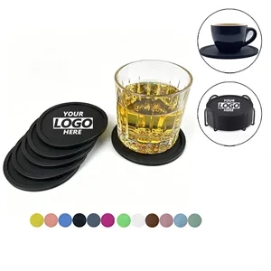 12 Pcs 4 Inch Silicone Coasters Holder Rack Heat Resistant