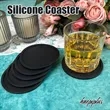 12 Pcs 4 Inch Silicone Coasters Holder Rack Heat Resistant | https://www.bestnamebadges.com