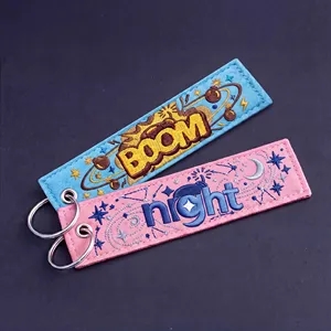 75% Embroidered Keychain