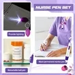 6in1 Retract Ballpoint Flashlight Scissors Marker Nurse | https://www.bestnamebadges.com