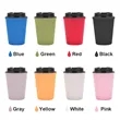Wheat Straw Reusable Coffee Cup With Lid Portable Mug | https://www.bestnamebadges.com