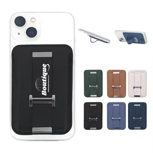 Magnetic Wallet Stand With Strap Card Holder