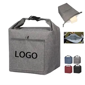 Durable Roll-top Insulated Lunch Tote Bag