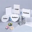 Custom PU Handheld Folding Mirror | https://www.bestnamebadges.com