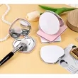 Custom PU Handheld Folding Mirror | https://www.bestnamebadges.com
