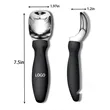 Ice Cream Spoon with Anti-Freezing Handle | https://www.bestnamebadges.com