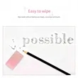 Custom Dual-Color Semi-Transparent Eraser | https://www.bestnamebadges.com
