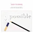 Custom Two-Color Angular TPR Eraser | https://www.bestnamebadges.com