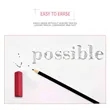 Custom Triangular Solid Color TPR Eraser | https://www.bestnamebadges.com