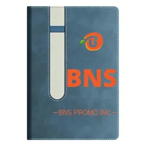 Soft-touch Leather Notebook with Built-in Pen Holder