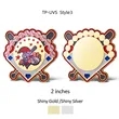 UV Printed Baseball Pins w/ Stock Shape | https://www.bestnamebadges.com