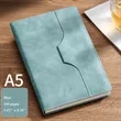Textured Leather Notebook with Built-in Pen Loop | https://www.bestnamebadges.com