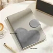 Creative PU Notebook with Button Closure | https://www.bestnamebadges.com