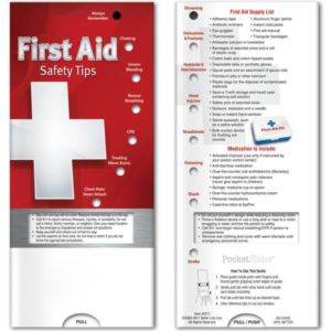 Pocket Slider™ - First Aid Safety Tips