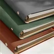 Tri-Fold Faux Leather Executive Notebook | https://www.bestnamebadges.com