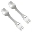 Stainless Steel Camping Spork With Hole | https://www.bestnamebadges.com
