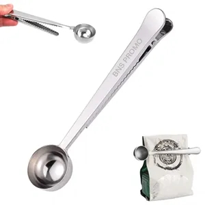 Stainless Steel 2 In 1 Scoop And Bag Clip