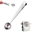 Stainless Steel 2 In 1 Scoop And Bag Clip | https://www.bestnamebadges.com
