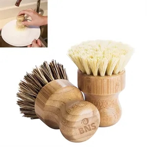 Bamboo Dish Brush With Sisal And Tampico Bristles