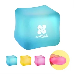 Ice cube shaped stress relieving toy