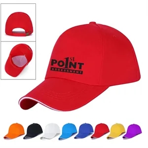 5 Panels Unisex Polyester Structured Baseball Cap