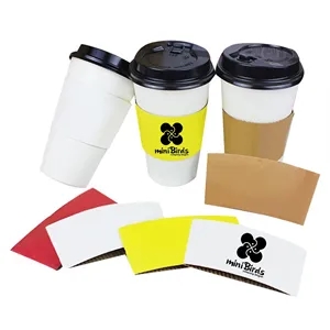 Full Color Disposable Kraft Coffee Cup Sleeve