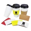 Full Color Disposable Kraft Coffee Cup Sleeve | https://www.bestnamebadges.com
