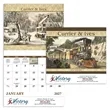 Good Value™ Currier & Ives - Stapled Calendar | https://www.bestnamebadges.com