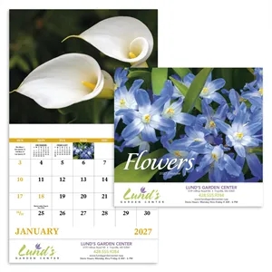 Good Value™ Flowers - Stapled Calendar