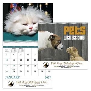 Good Value™ Pets with Attitude - Spiral Calendar