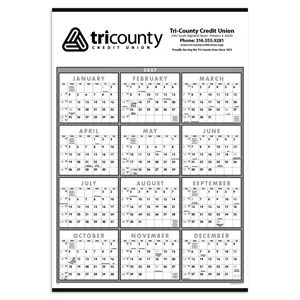 Triumph® Calendars Black & White Span-A-Year Non-Laminate...