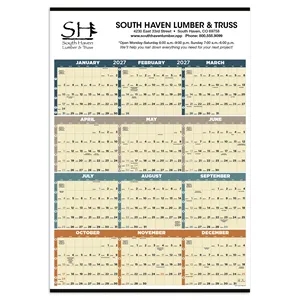 Triumph® Calendars Time Management Span-A-Year (Non-Lamin...